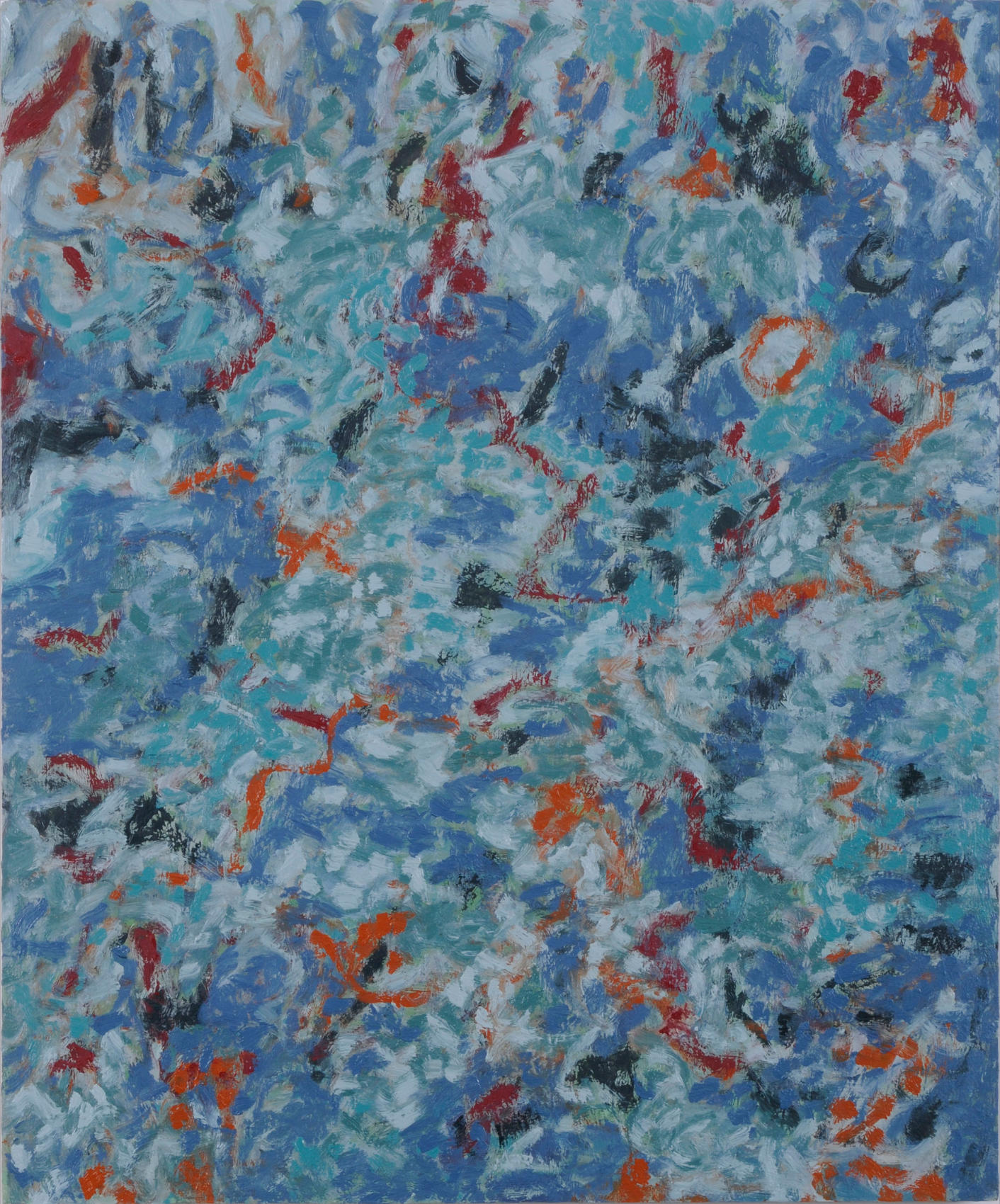 Stream, oil on wood, 36 x 30 inches, 2008