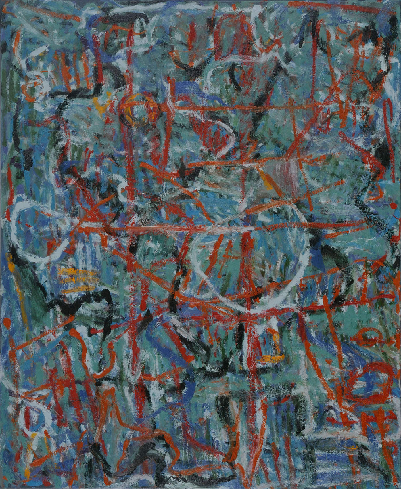 Compass, oil on canvas, 44 x 36 inches, 2008